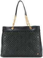 Tory Burch Fleming Triple-compartment Tote Bag - Black