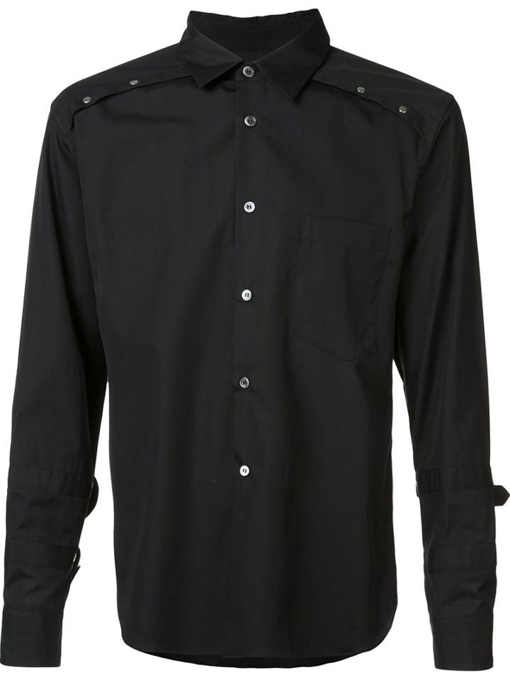 Comme Des Garçons Homme Plus Studded Detail Shirt, Men's, Size: Large, Black, Cotton