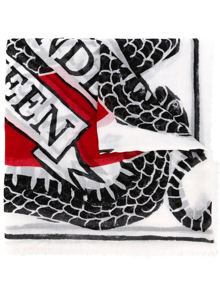 Alexander Mcqueen Printed Scarf