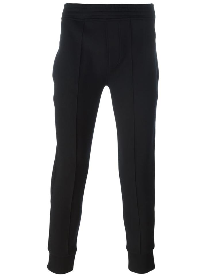 Neil Barrett Zipped Pocket Track Pants, Men's, Size: S, Black, Viscose/spandex/elastane/lyocell/cotton