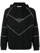 Givenchy Contrast Trim Logo Hoodie - Black
