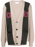 Telfar Cory Jersey Knit Cardigan - Neutrals