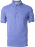 Canali Classic Polo Shirt, Men's, Size: 58, Blue, Cotton/spandex/elastane