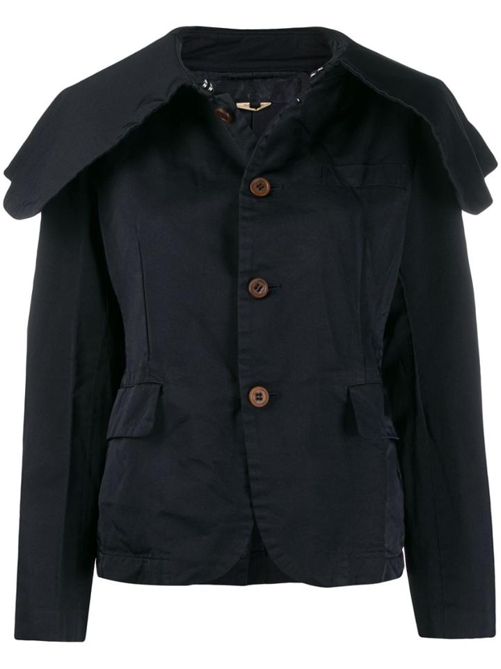 Comme Des Garçons Comme Des Garçons Spread Collar Coat - Blue