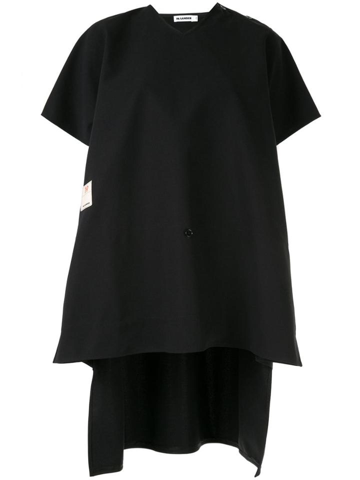 Jil Sander Oversized T-shirt Top - Black