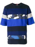 Tommy Hilfiger Camo Panel T-shirt - Blue