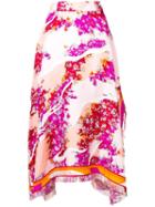 Emilio Pucci Floral Asymmetric Skirt - Pink