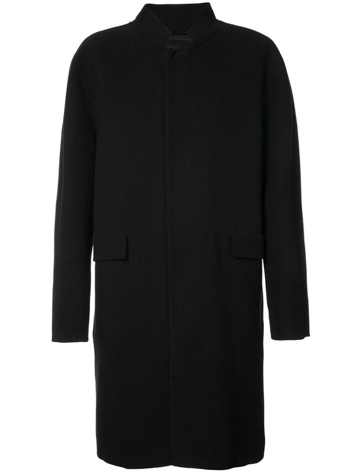 Juun.j Single Breasted Coat - Black