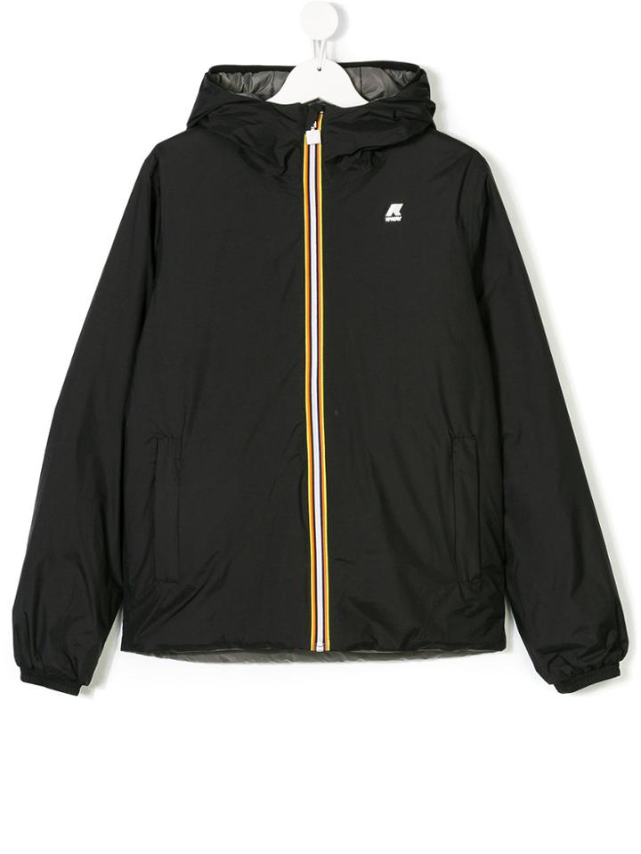 K Way Kids Zipped Sport Hoodie - Black