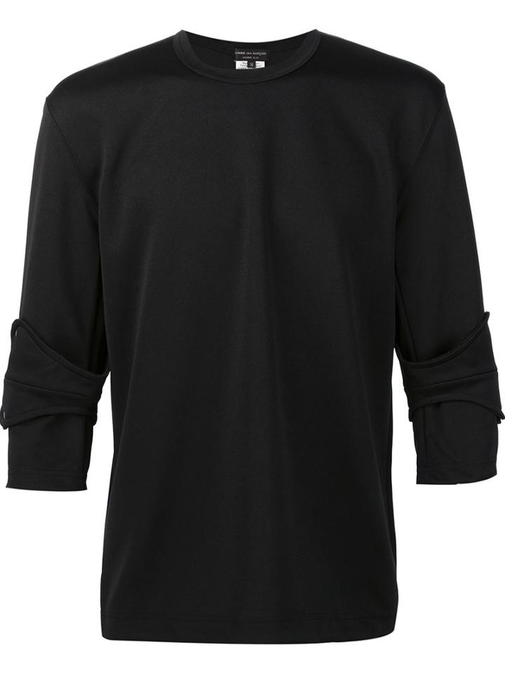 Comme Des Garçons Homme Plus Longsleeved T-shirt, Men's, Size: Small, Black, Polyester