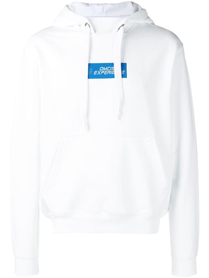 Omc Slogan Print Hoodie - White