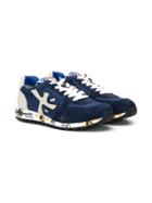 Premiata Kids Embroidered Sneakers - Blue