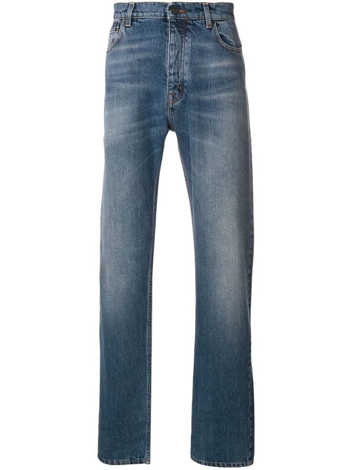 Kent & Curwen Light-wash Straight Leg Jeans - Blue