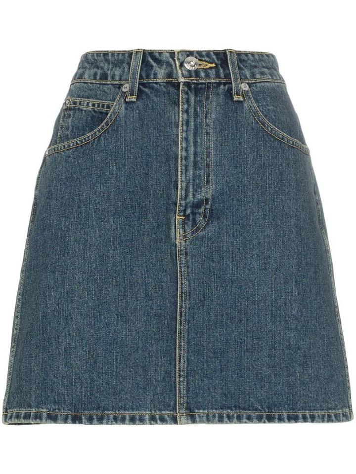 Eve Denim Tallulah High-wasited Denim Mini Skirt - Blue
