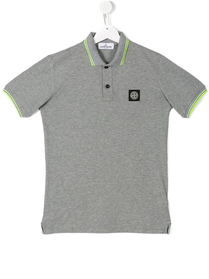 Stone Island Kids Classic Polo Shirt, Boy's, Size: 14 Yrs, Grey