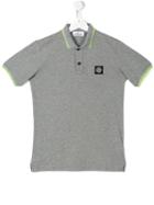 Stone Island Kids Classic Polo Shirt, Boy's, Size: 14 Yrs, Grey