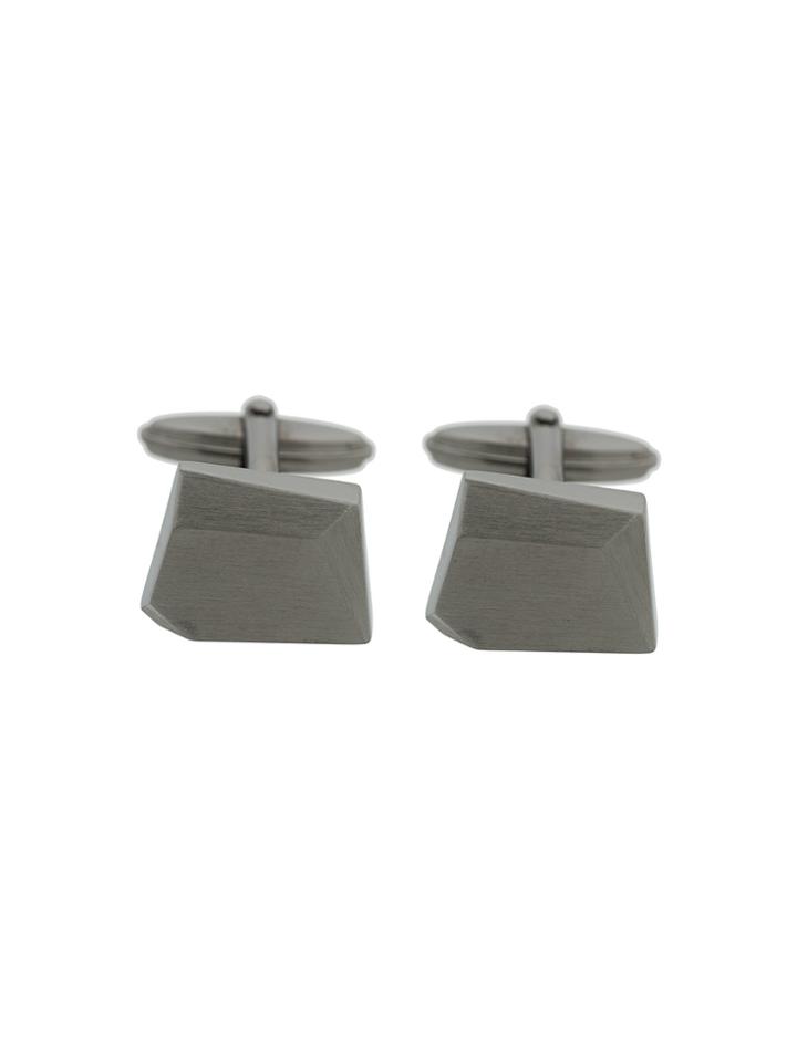 Lanvin Stone Shaped Cufflinks - Metallic