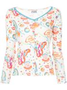 Hysteric Glamour Floral Print Top - White