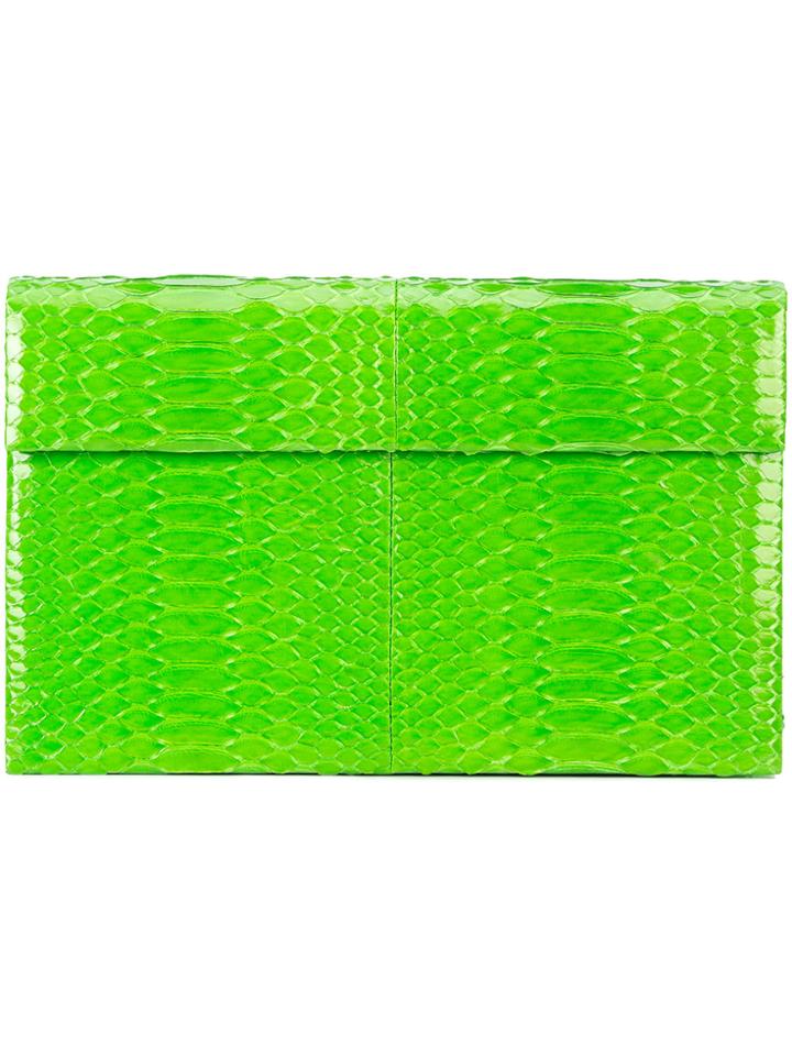 Susie Straubmueller Slim Clutch Bag - Green