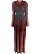Missoni Notched Lapel Dress - Red