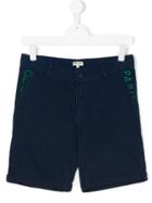 Kenzo Kids Logo Print Shorts - Blue