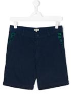 Kenzo Kids Logo Print Shorts - Blue