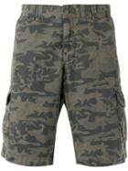 Woolrich Camouflage-print Cargo Shorts, Men's, Size: 36, Green, Cotton