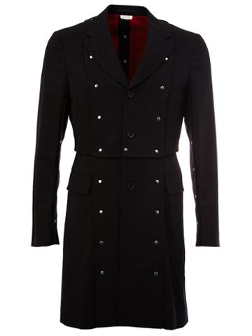Comme Des Garçons Homme Plus Studded Coat, Men's, Size: Small, Black, Cupro/wool