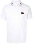 Ea7 Emporio Armani Logo Printed Polo Shirt - White