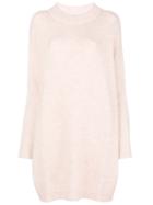 Dusan Oversized Long-sleeve Sweater - Pink & Purple