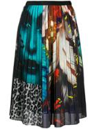 Paul Smith Printed Pleated Skirt - Black