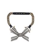 Lanvin Bow Detail Necklace, Women's, Metallic
