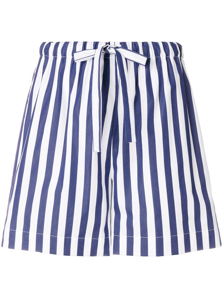 Aspesi Striped Drawstring Shorts - Blue
