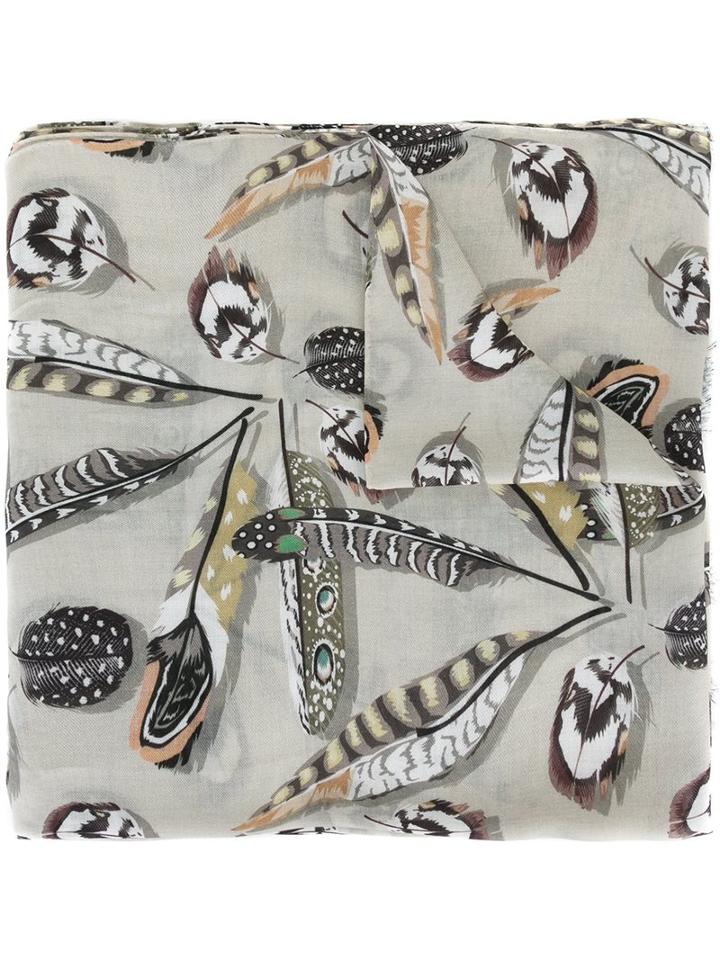 Paul & Joe Feather Print Scarf