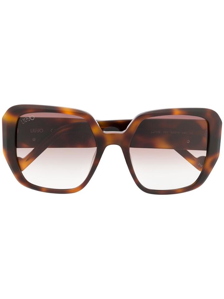 Liu Jo Oversized Tortoise-shell Sunglasses - Brown