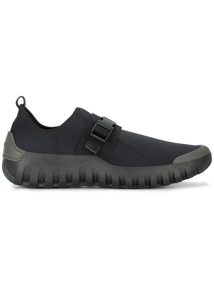 Prada Black Slip On Neoprene Sneakers