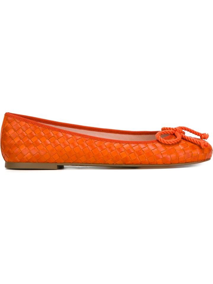 Pretty Ballerinas Tie Detail Ballerina Shoes