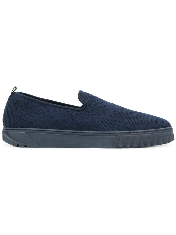 Salvatore Ferragamo Slip-on Thick Sole Sneakers - Blue