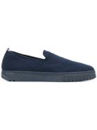 Salvatore Ferragamo Slip-on Thick Sole Sneakers - Blue
