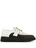 Nº21 Colour-block Buckle Loafers - White