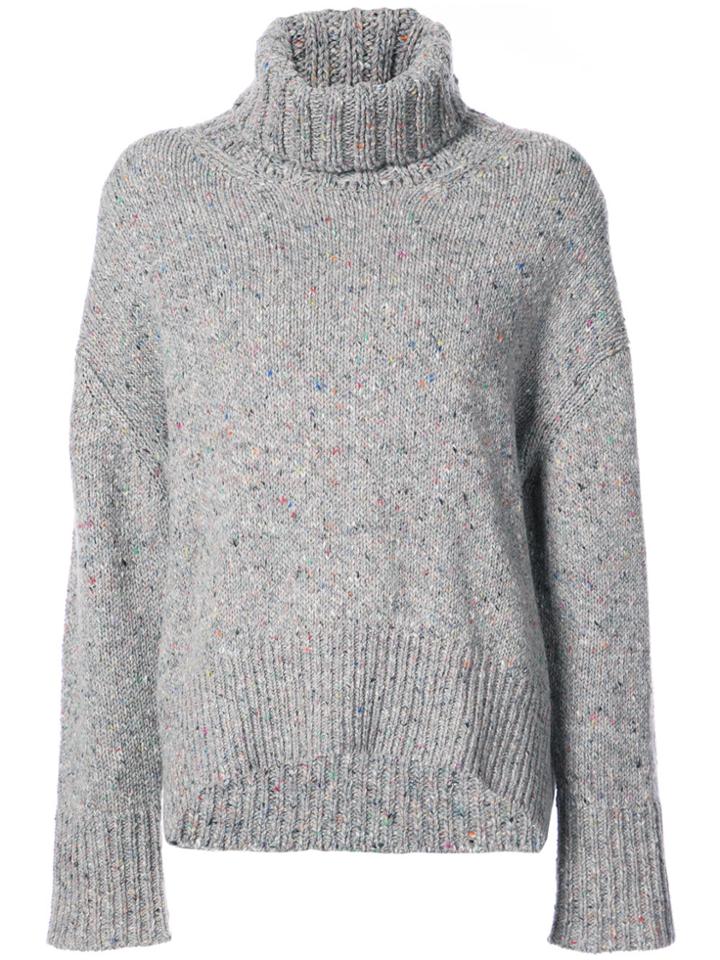 Tomorrowland High Neck Jumper - Grey