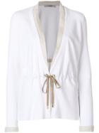 La Fileria For D'aniello Drawstring Jacket - White