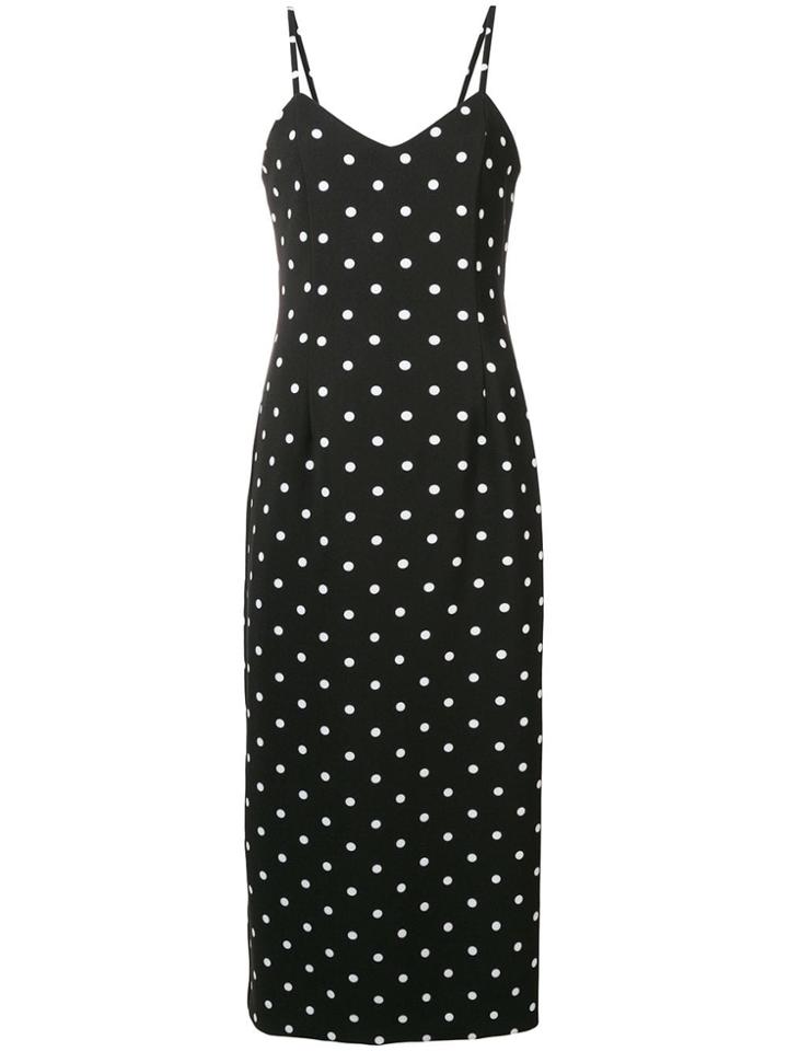 Vivetta Dotted Midi Dress - Black