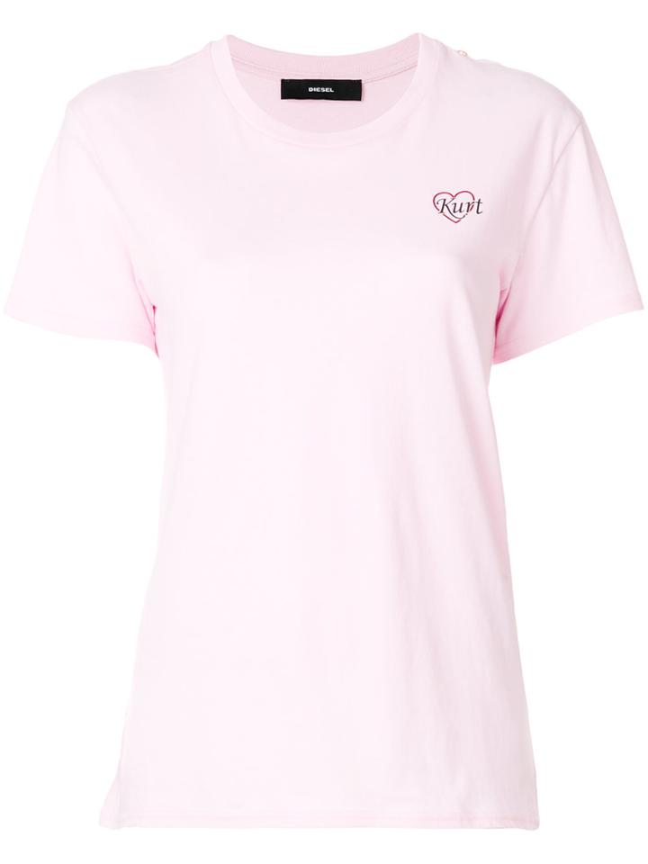 Diesel Kurt T-shirt - Pink & Purple
