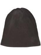 Issey Miyake Men Ribbed Knit Beanie - Black