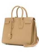 Saint Laurent Small Sac De Jour Tote, Women's, Nude/neutrals, Calf Leather