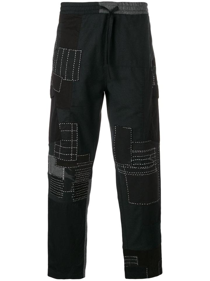 Maharishi Patchwork Track Pants - Black