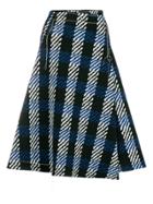 Marni Abstract Check Print Skirt - Black