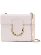 Salvatore Ferragamo Gancio Buckle Shoulder Bag - Nude & Neutrals