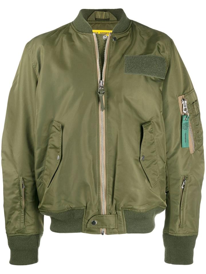 Diesel Oversize Bomber Jacket - Green